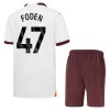 Camisola + Calções Manchester City Foden 47 Criança Equipamento 2ª 23/24